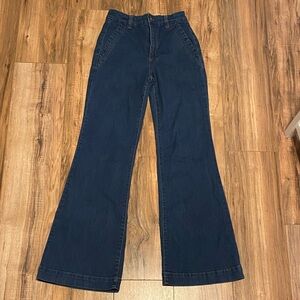 Sofia by Sofia Vergara Dark Blue Wide Leg Jeans